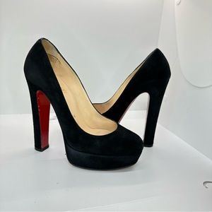 Christian Louboutin Black Suede Pumps Size 37